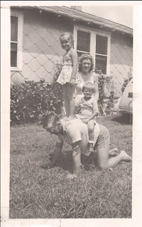 Al Love and sister Ann, with Uncle Gil Scott and Aunt Mary