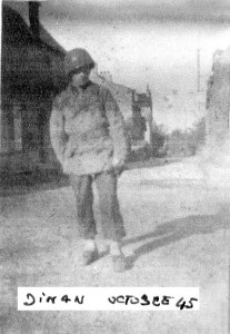Marcel Bertrand in Dinan, 1945