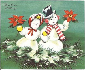 snowmen couple