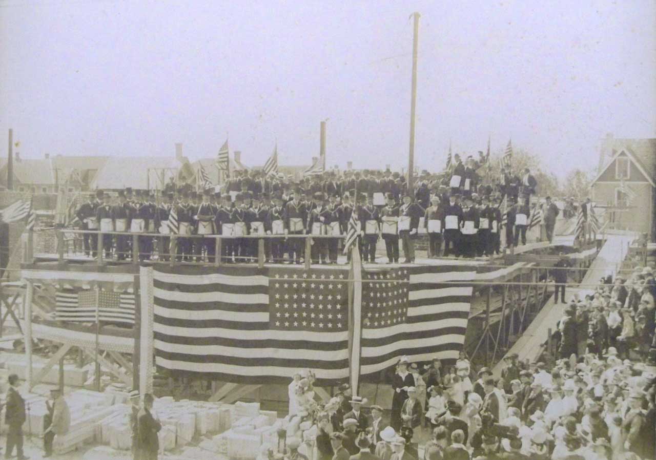 Wildwood High School Cornerstone dedication, 1916